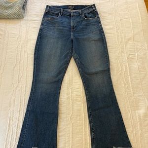Abercrombie high rise ankle flare